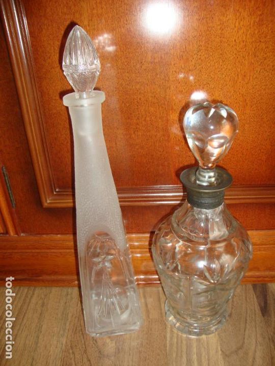 Antig&uuml;edades: botellas de cristal antiguas - Foto 1