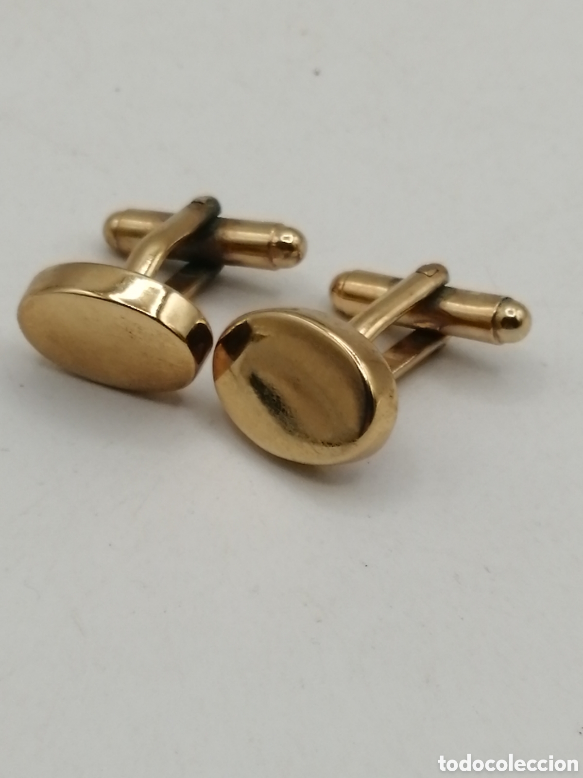 Antig&uuml;edades: Gemelos metal chapado oro - Foto 2