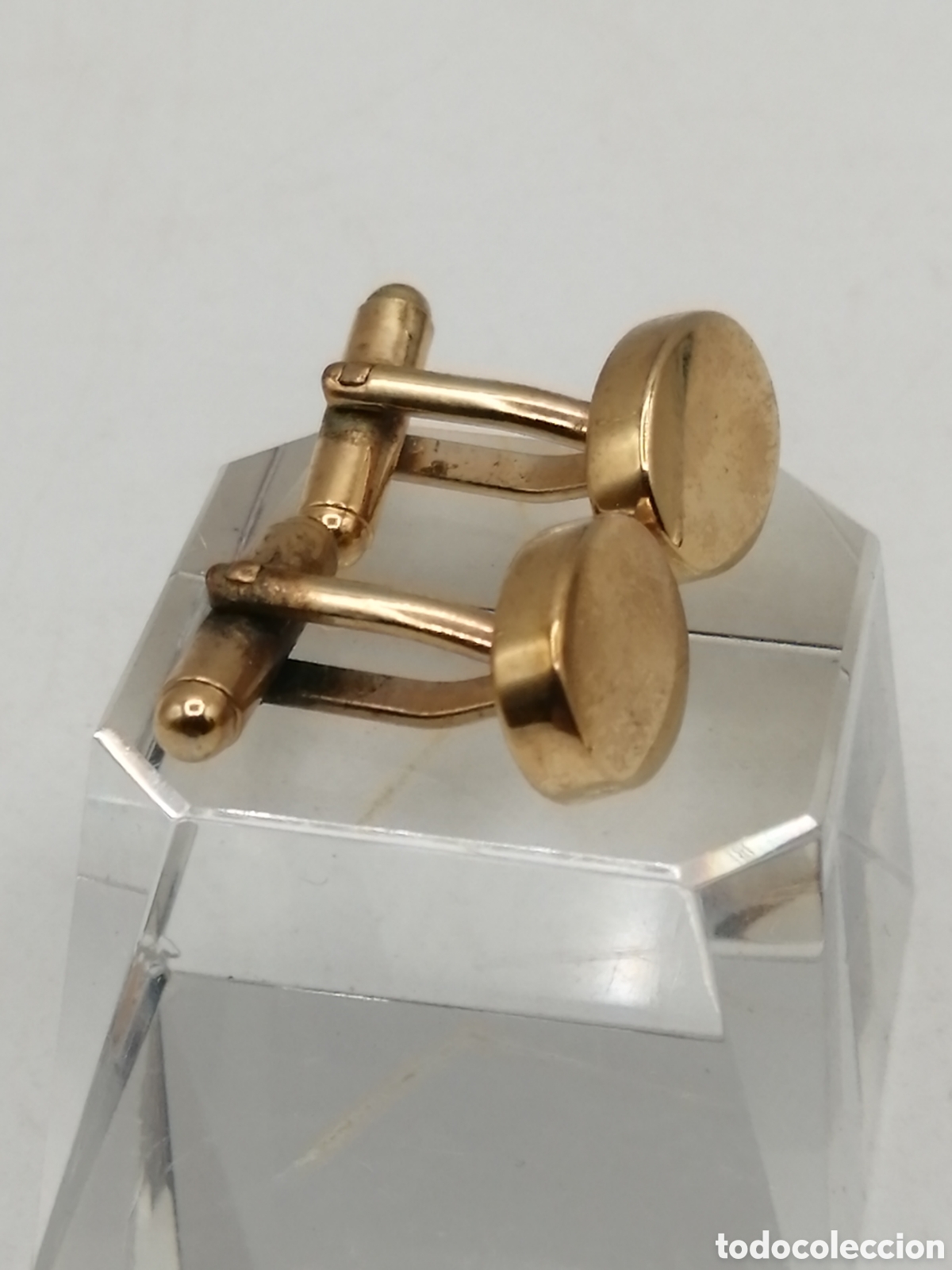 Antig&uuml;edades: Gemelos metal chapado oro - Foto 1