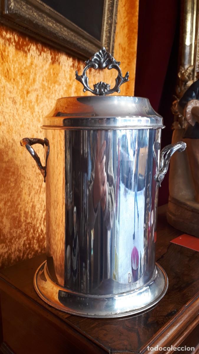 Antig&uuml;edades: Hielera de Alpaca - Foto 6