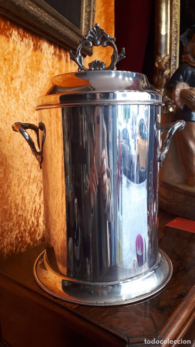 Antig&uuml;edades: Hielera de Alpaca - Foto 1