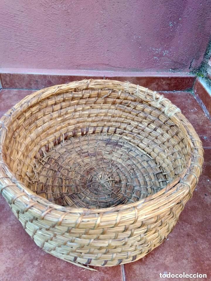 Antig&uuml;edades: CANASTO DE ESPARTO MUY ANTIGUO - Foto 5