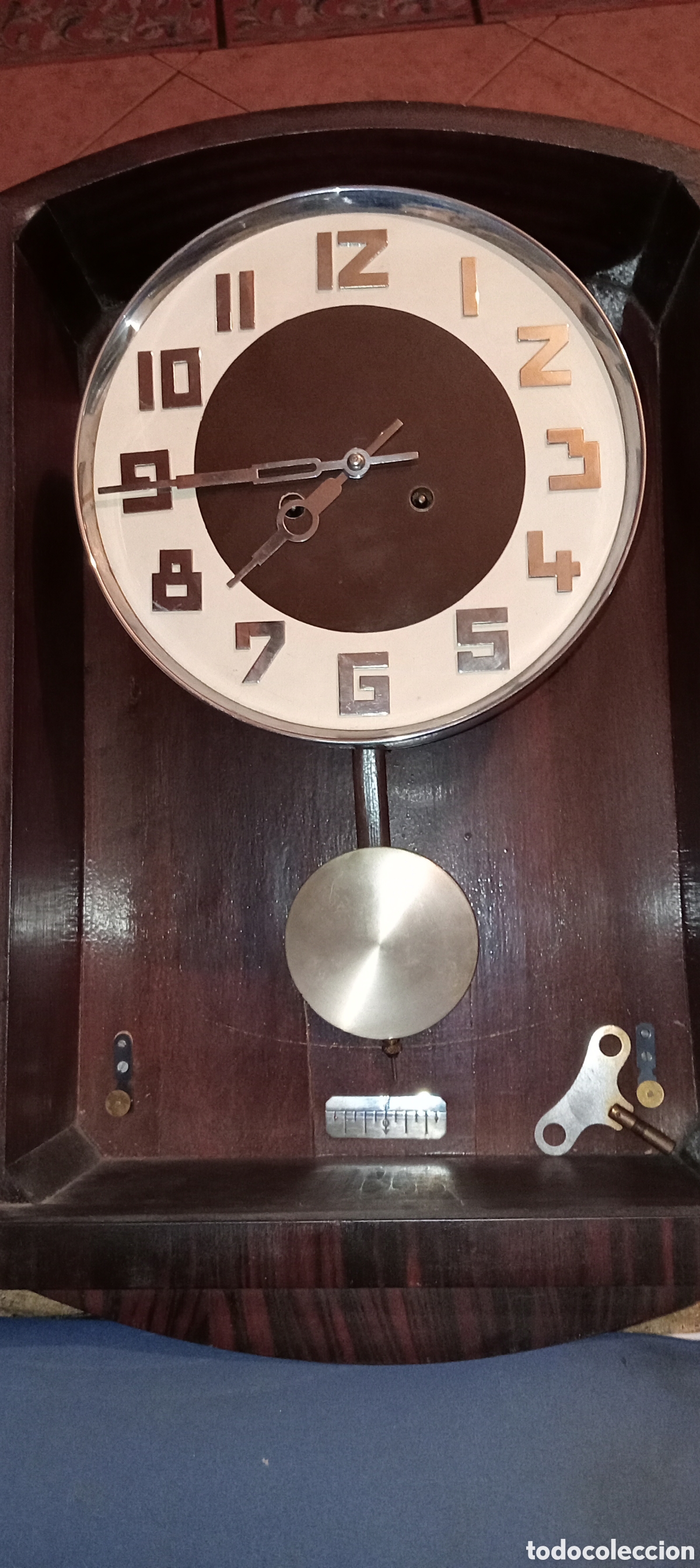 Antig&uuml;edades: Reloj antiguo de pared - Foto 1