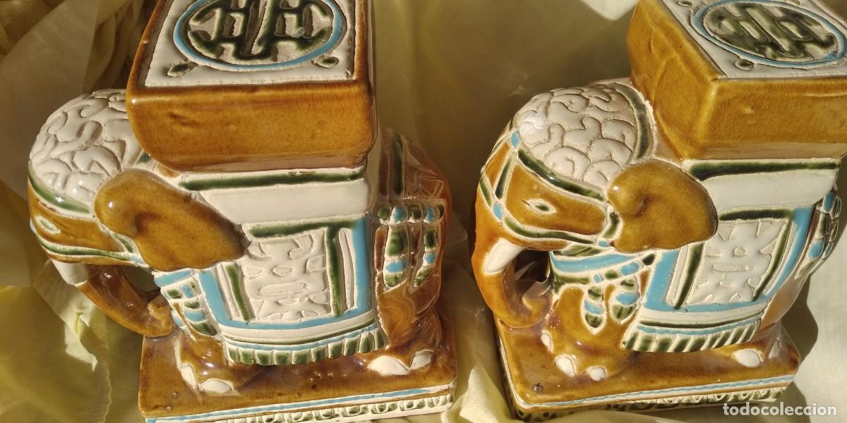 Antig&uuml;edades: ELEFANTES DE CERAMICA - Foto 2