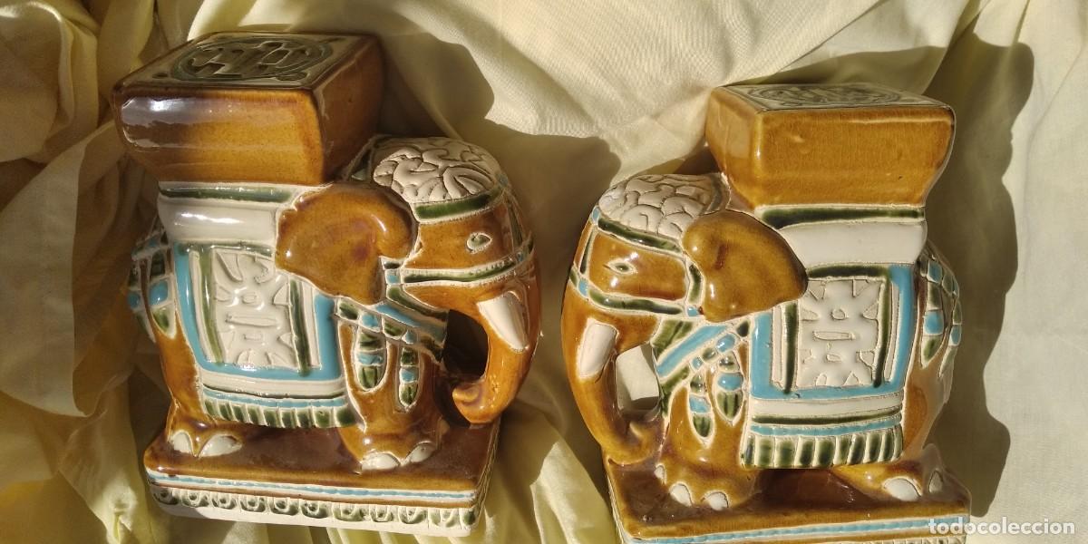 Antig&uuml;edades: ELEFANTES DE CERAMICA - Foto 7