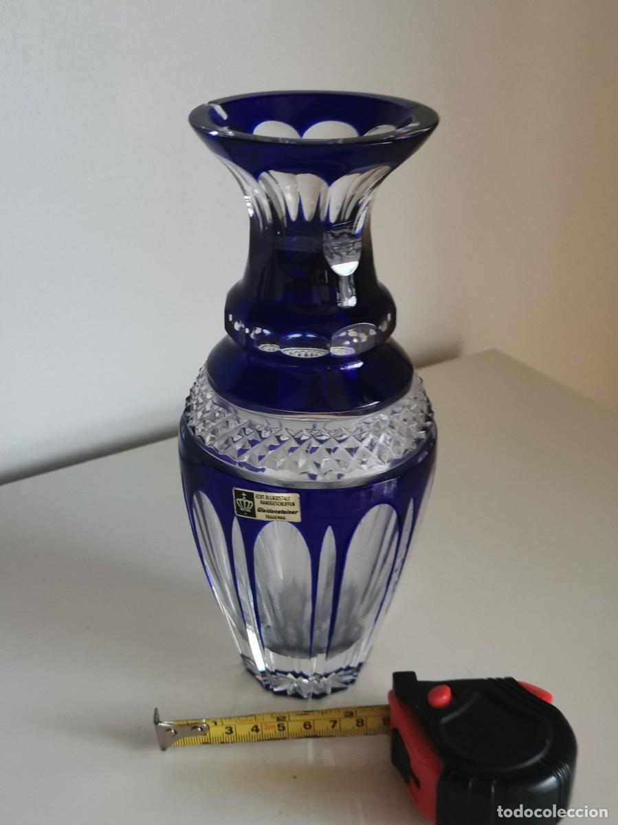 Antig&uuml;edades: JARRON DE CRISTAL TIPO BOHEMIA - Foto 8