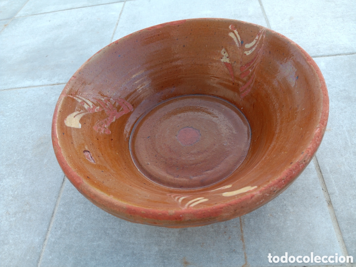 Antig&uuml;edades: Antiguo lebrillo. Palangana de barro - Foto 2