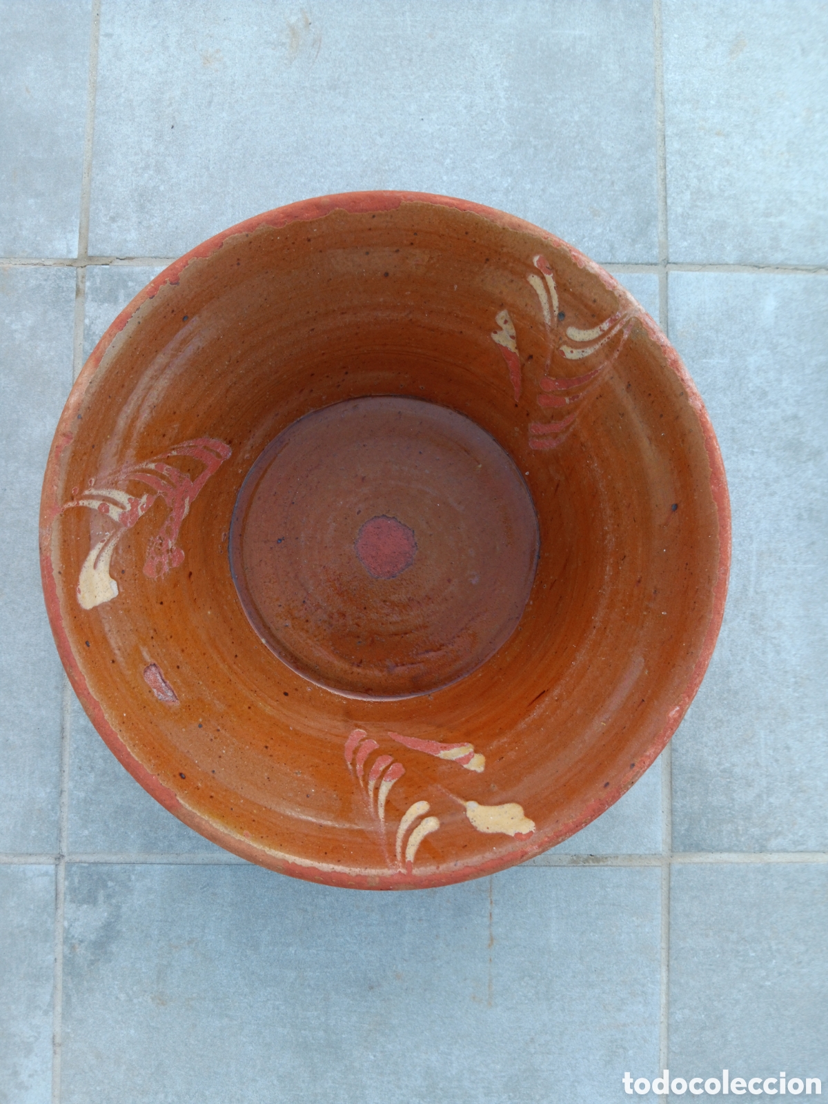 Antig&uuml;edades: Antiguo lebrillo. Palangana de barro - Foto 3