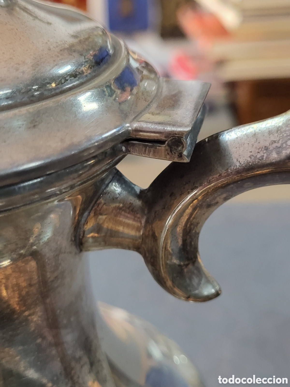 Antig&uuml;edades: ANTIGUO CONJUNTO TETERA ,LECHERA... BA&Ntilde;O PLATA - Foto 6