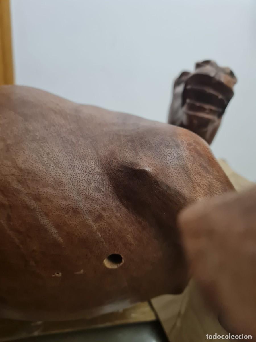 Antig&uuml;edades: Espectacular caballo de madera maciza. - Foto 5
