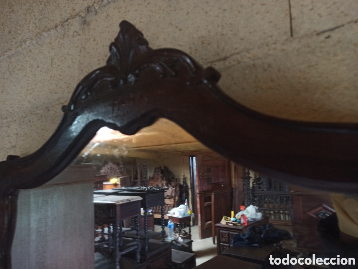 Antig&uuml;edades: Espejo antiguo de madera - Foto 2