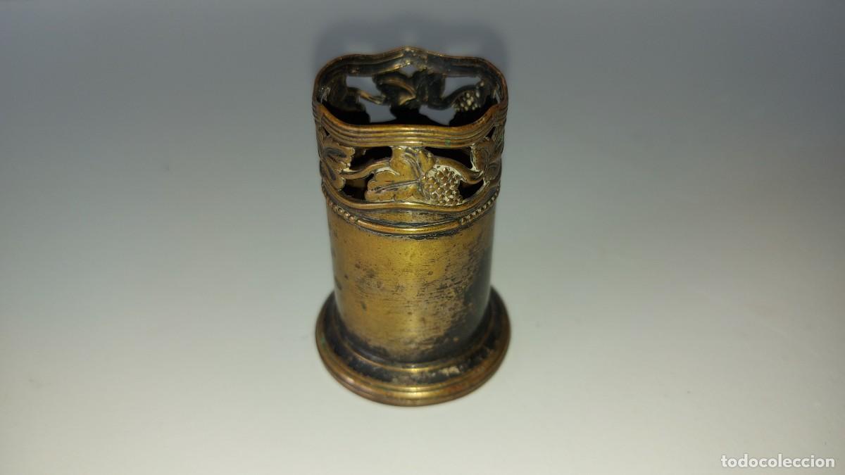Antig&uuml;edades: ANTIGUO PALILLERO BRONCE - Foto 2
