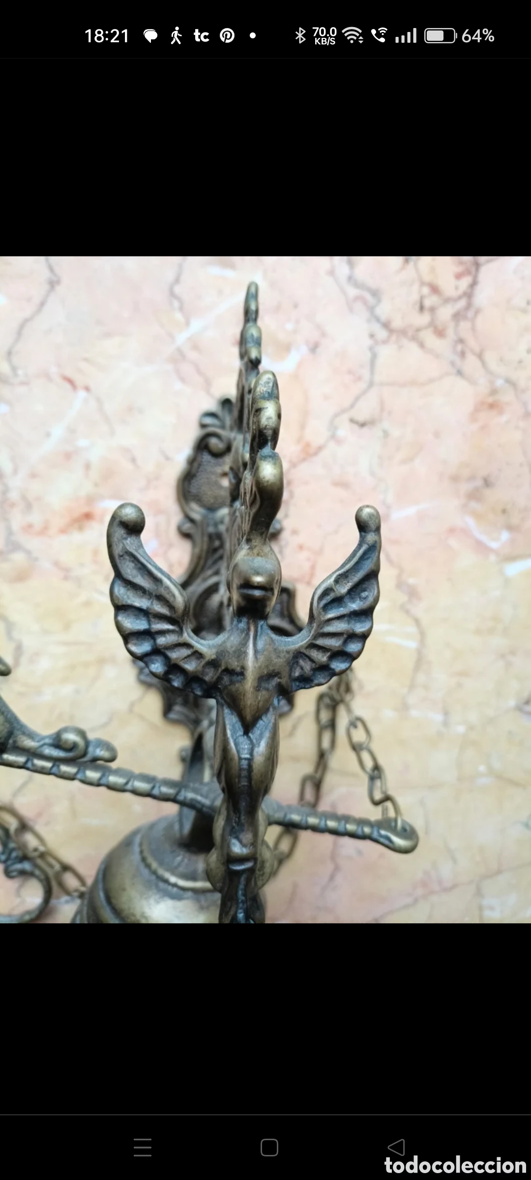 Antig&uuml;edades: Campana de bronce del &uacute;ltimo cuarto siglo XIX - Foto 2