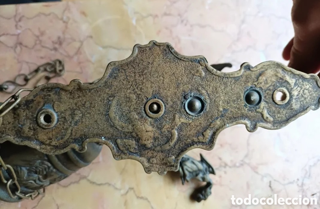 Antig&uuml;edades: Campana de bronce del &uacute;ltimo cuarto siglo XIX - Foto 4