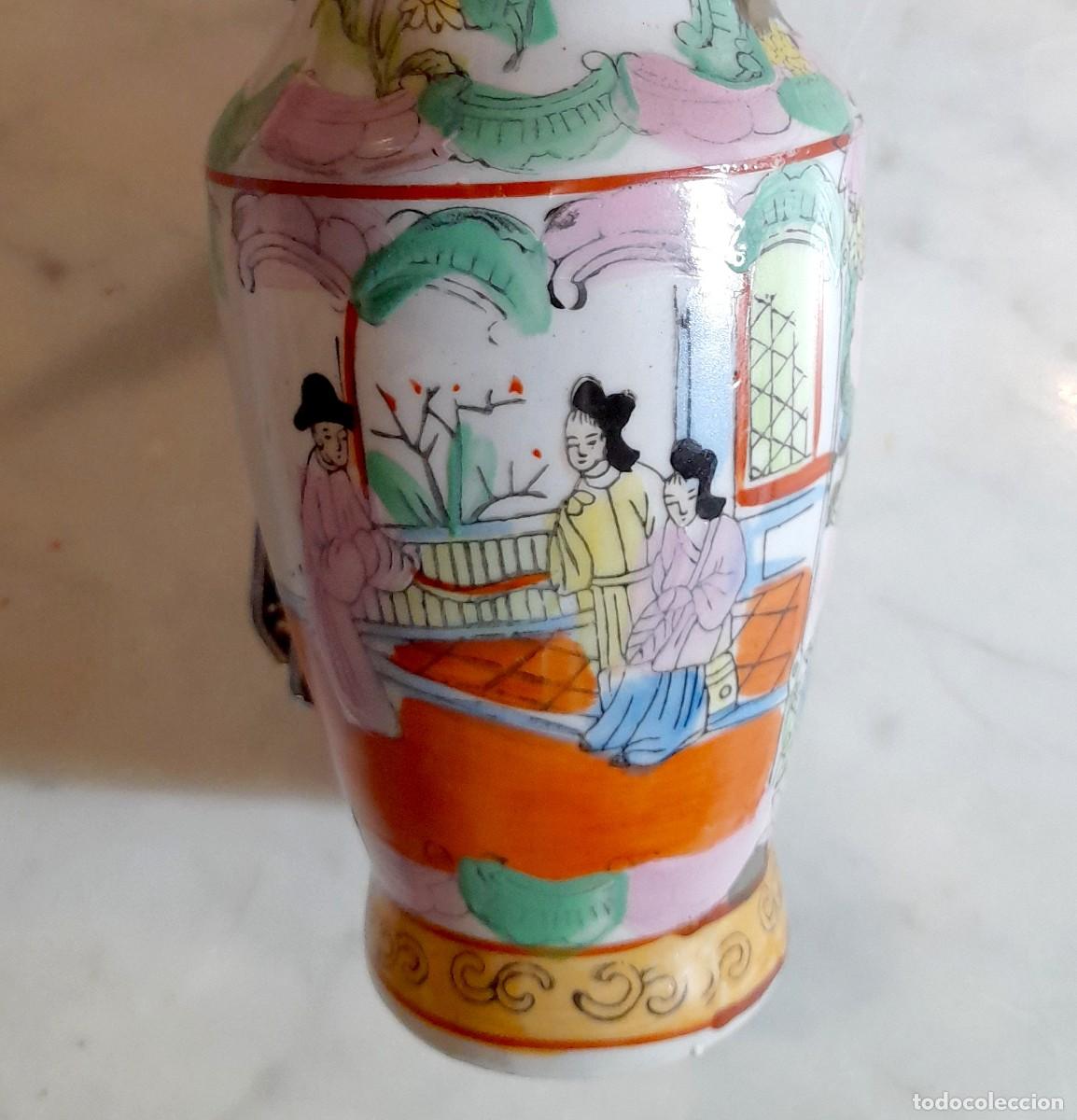 Antig&uuml;edades: JARRON ANTIGUO DE PORCELANA DE MACAO - Foto 3