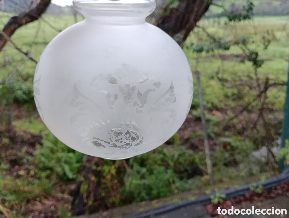 Antig&uuml;edades: TULIPAS LAMPARA TIPO QUINQU&Eacute;. CRISTAL. - Foto 8