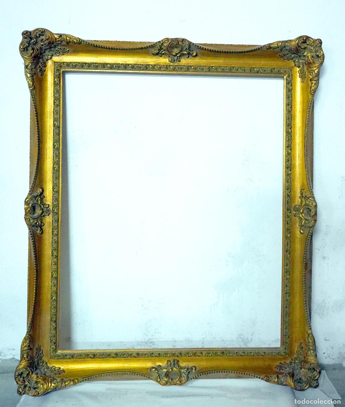 Antig&uuml;edades: Marco madera con pan de oro. - Foto 1