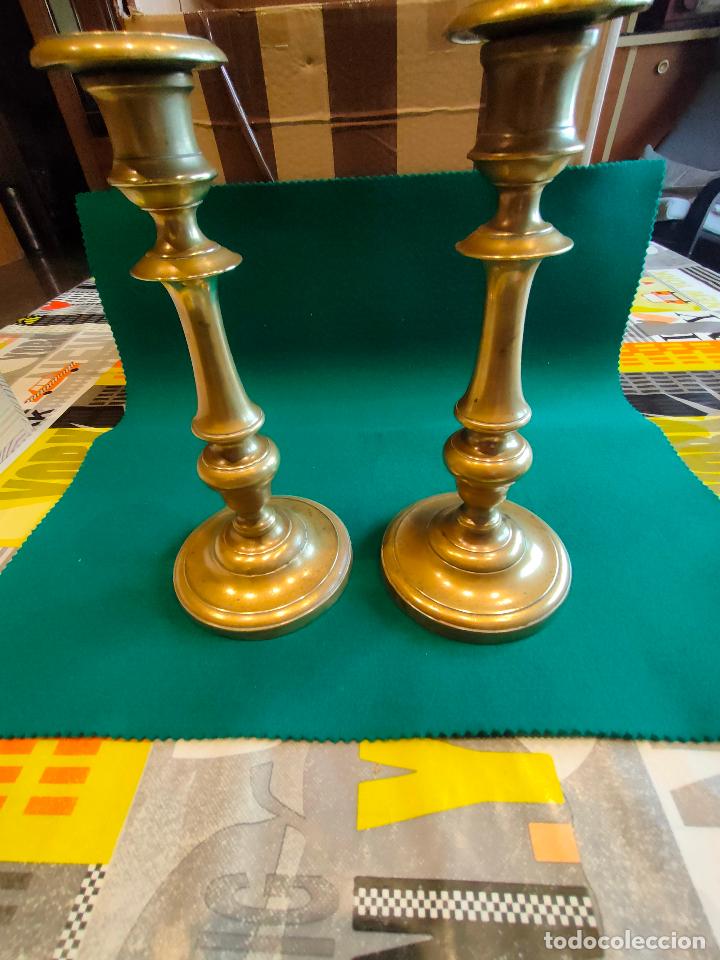 Antig&uuml;edades: PAREJA DE CANDELABROS NAPOLEONICOS - Foto 3