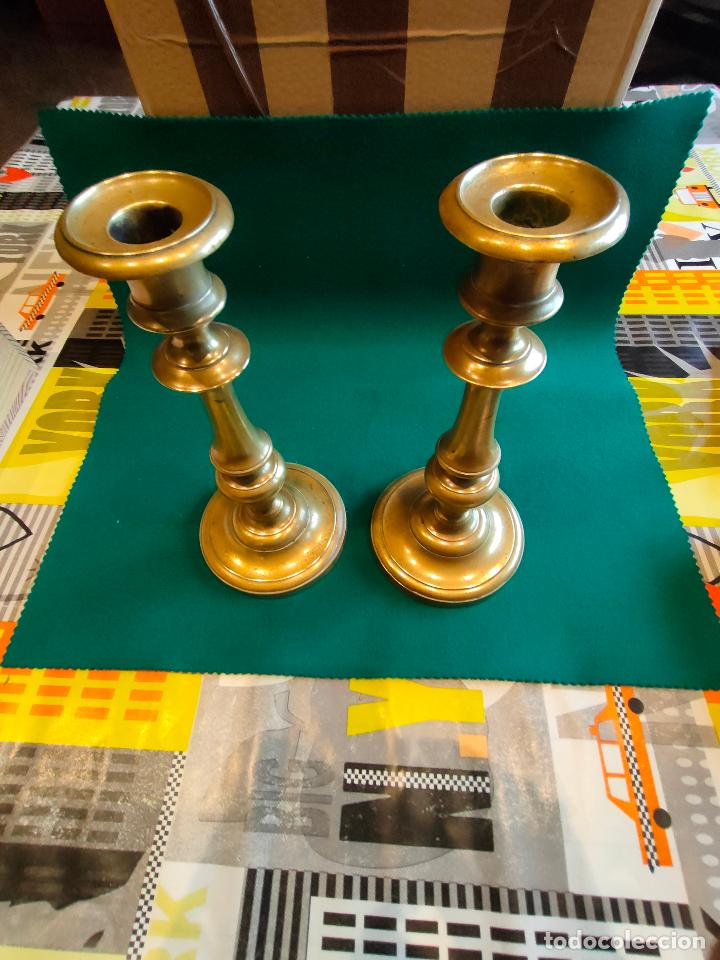 Antig&uuml;edades: PAREJA DE CANDELABROS NAPOLEONICOS - Foto 4