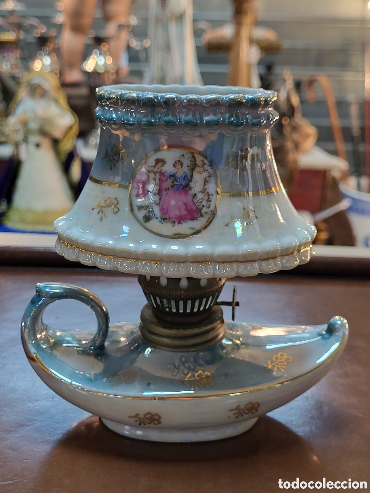Antiques: LAMPARA DE ACEITE .14CM