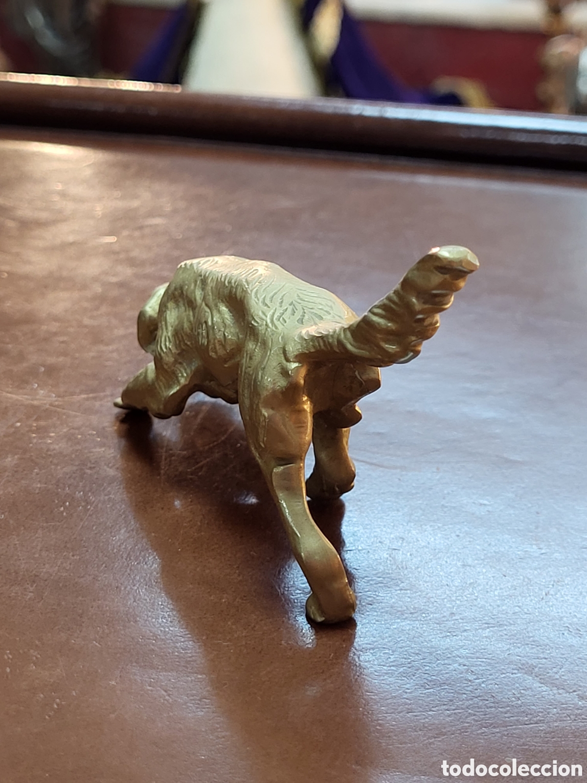 Antig&uuml;edades: ESCULTURA PERRO BRONCE 5x11CM - Foto 3