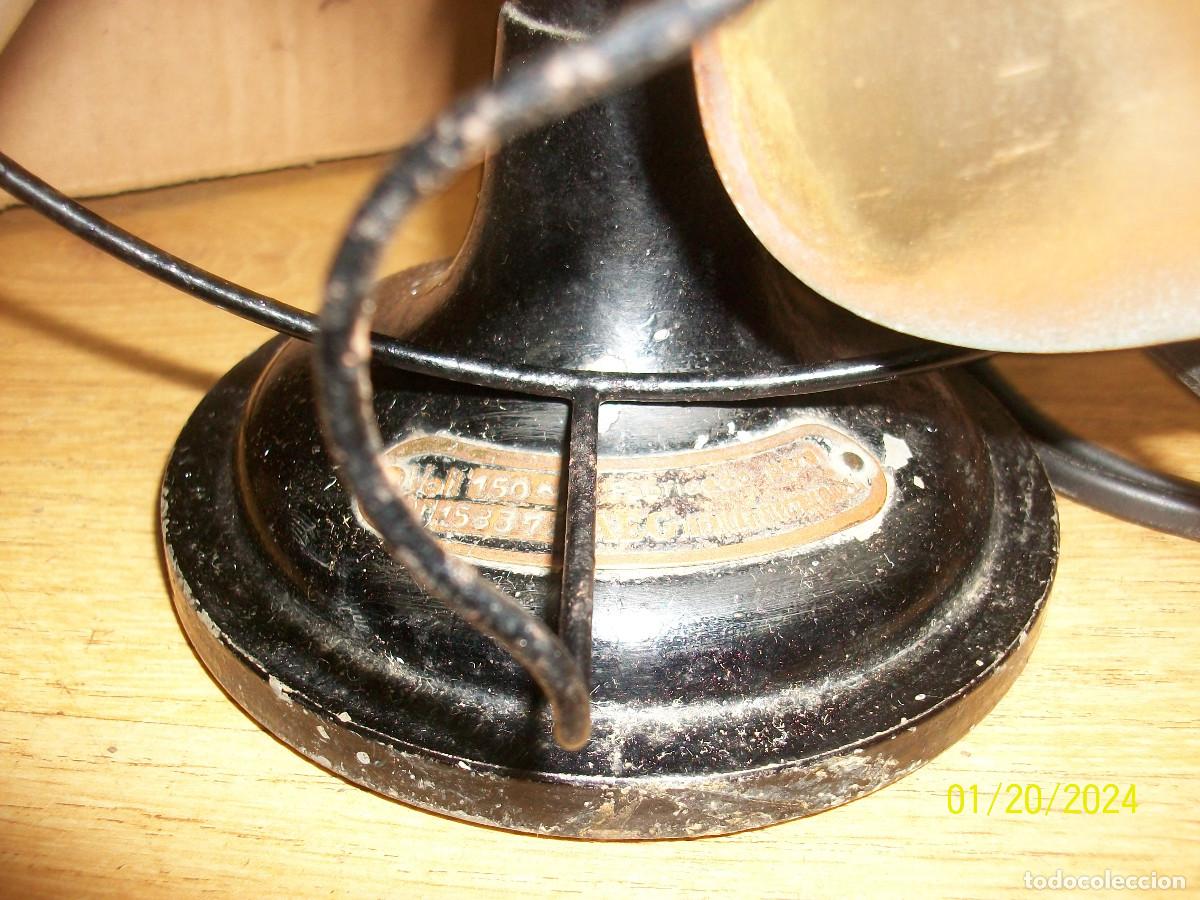 Antig&uuml;edades: ANTIGUO VENTILADOR AEG-FUNCIONA - Foto 2