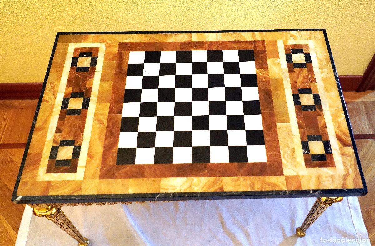 Antig&uuml;edades: MESA DE AJEDREZ - Foto 2