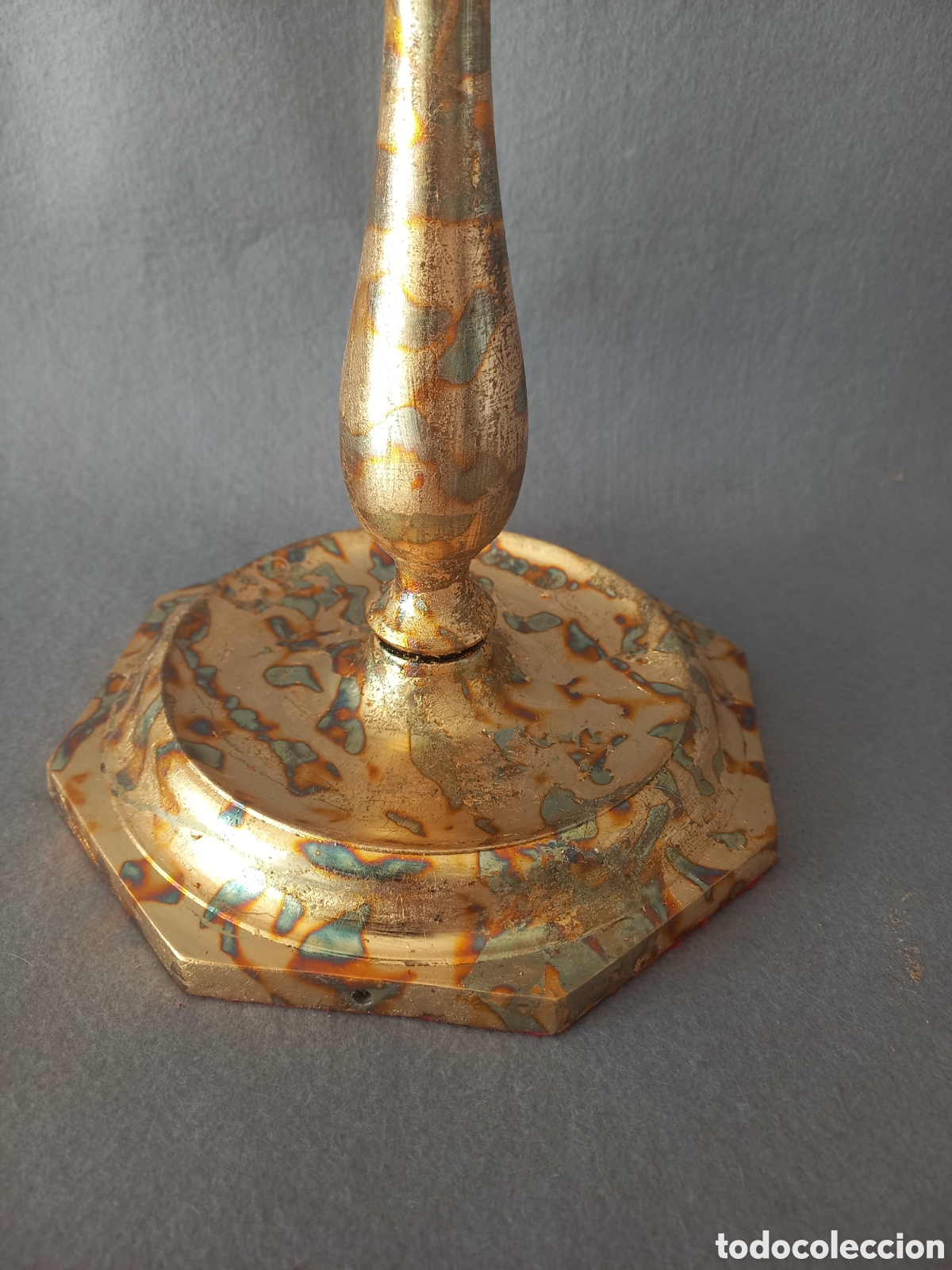 Antig&uuml;edades: Candelabro de bronce - Foto 2