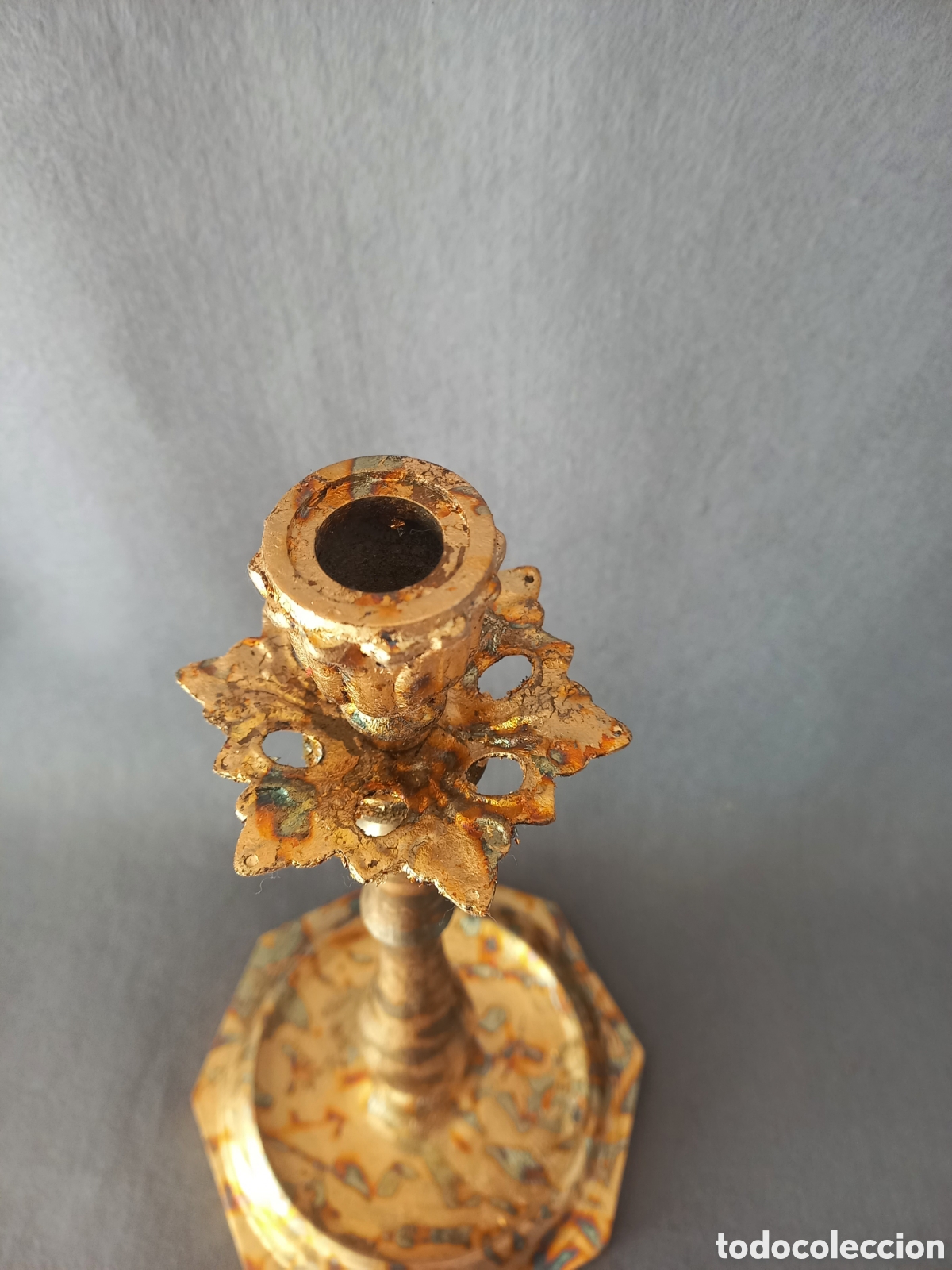 Antig&uuml;edades: Candelabro de bronce - Foto 5