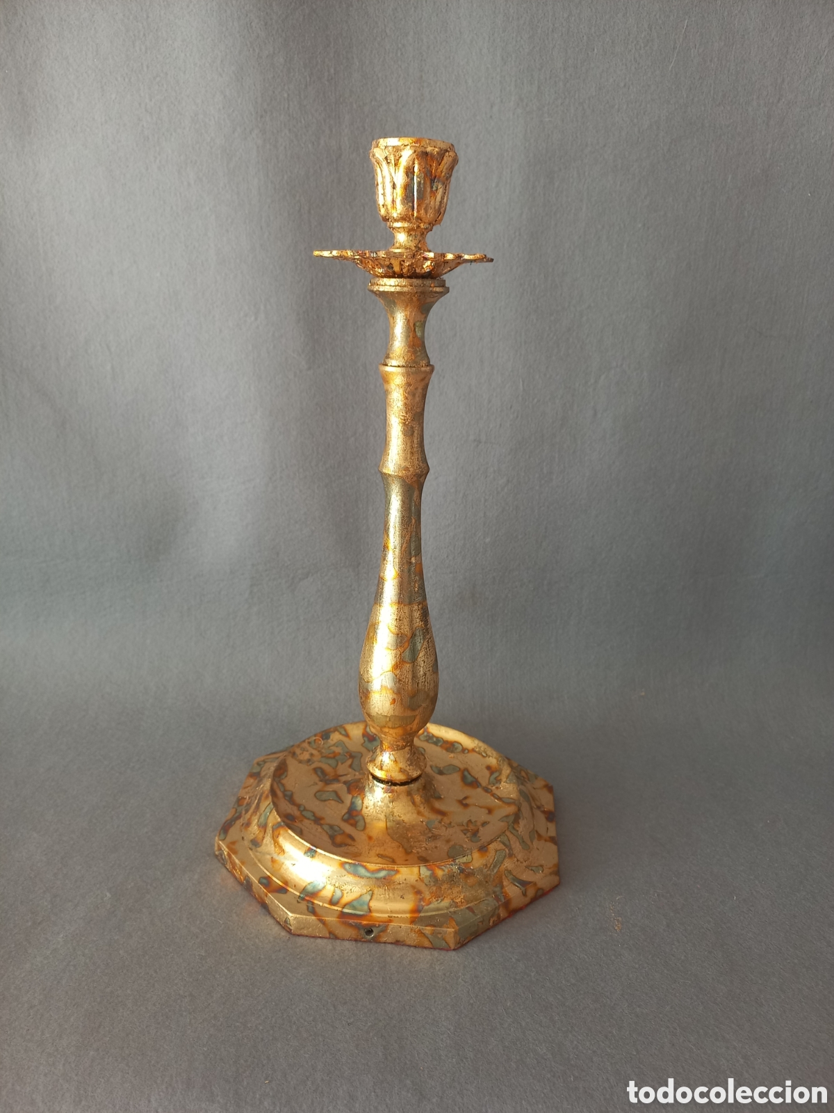 Antig&uuml;edades: Candelabro de bronce - Foto 1