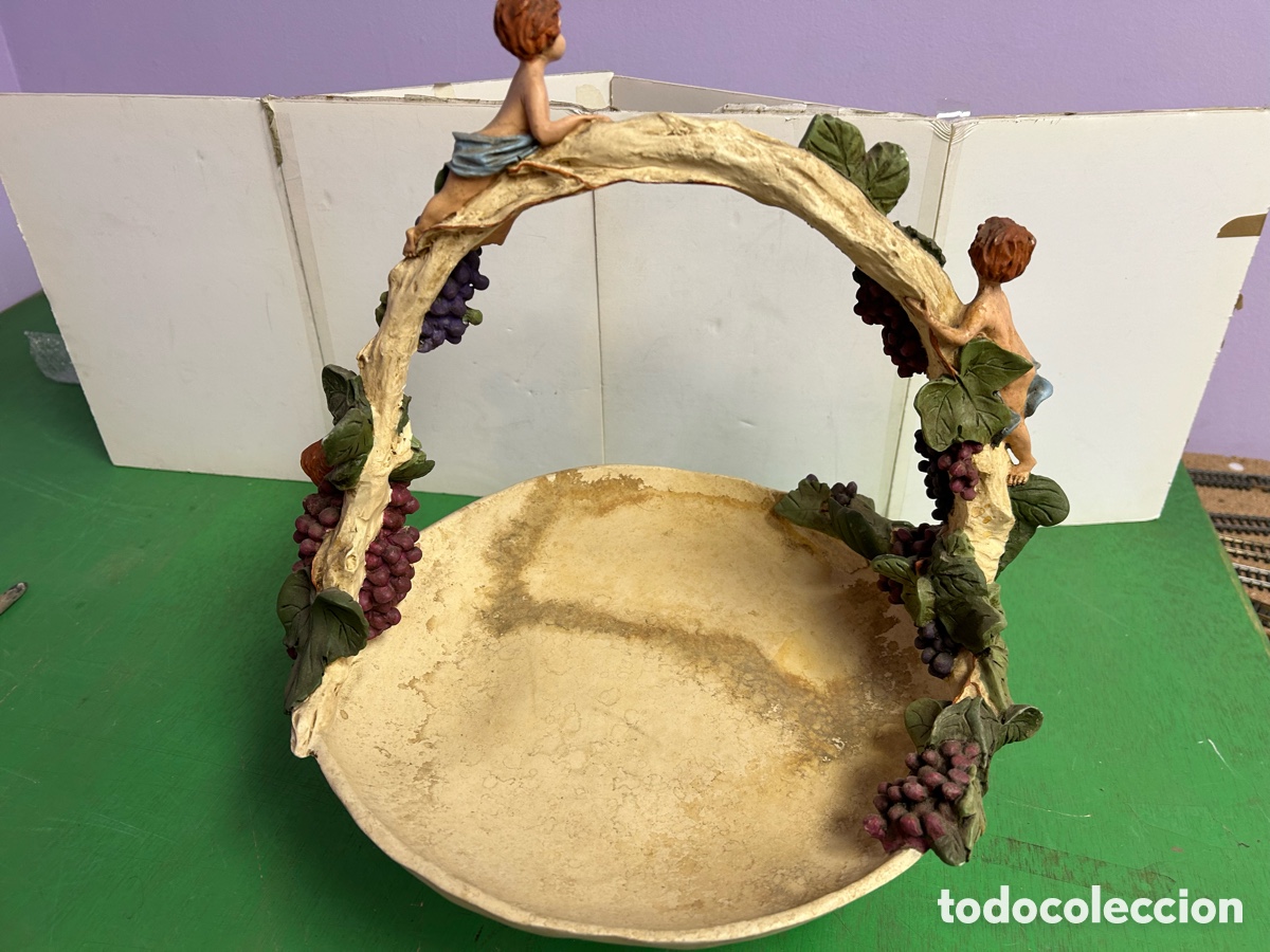 Antig&uuml;edades: CENTRO MESA RESINA FRUTERO - Foto 4