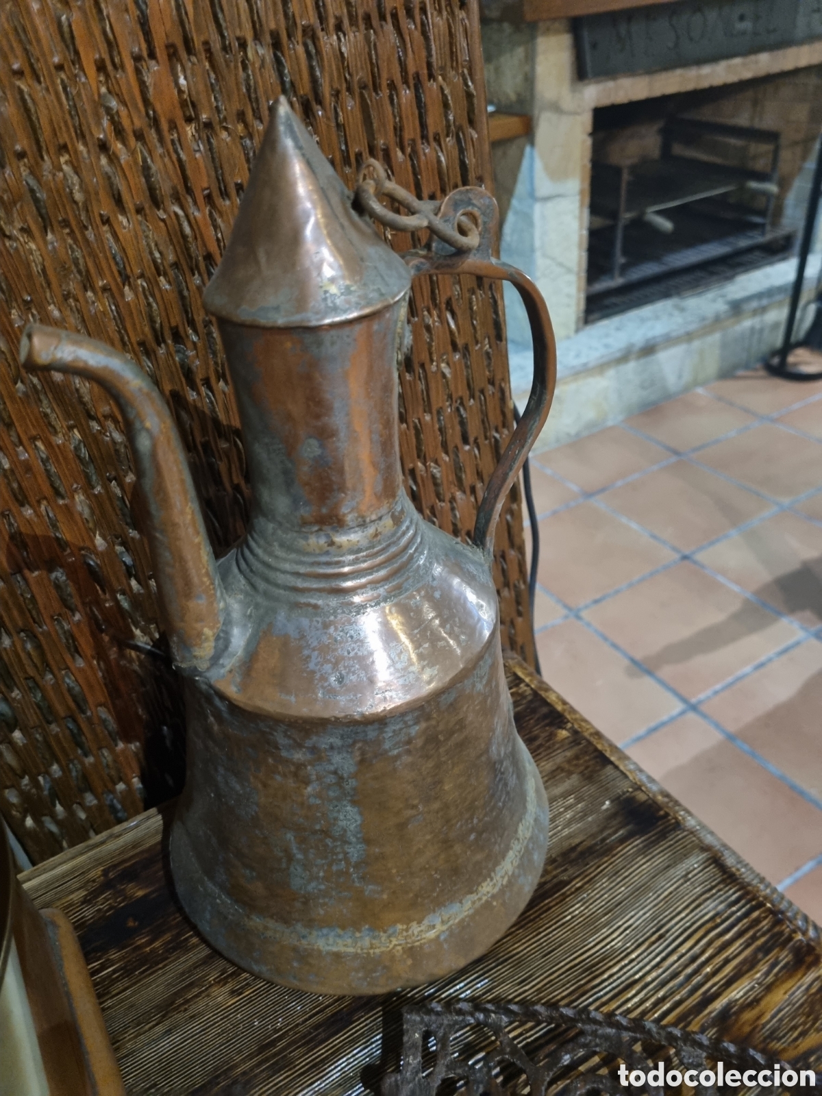 Antig&uuml;edades: Tetera de cobre del a&ntilde;o 1800 - Foto 3