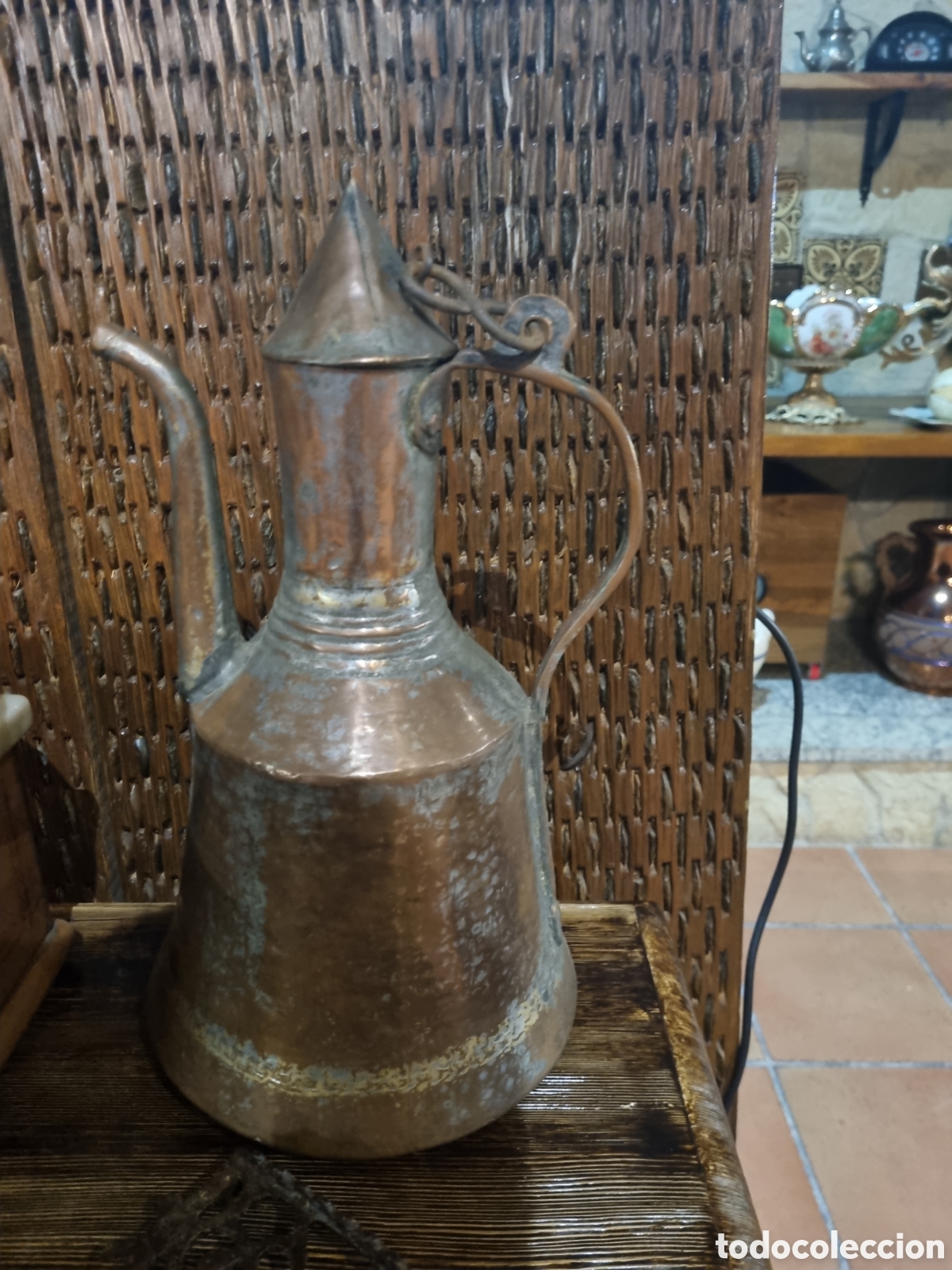 Antig&uuml;edades: Tetera de cobre del a&ntilde;o 1800 - Foto 1