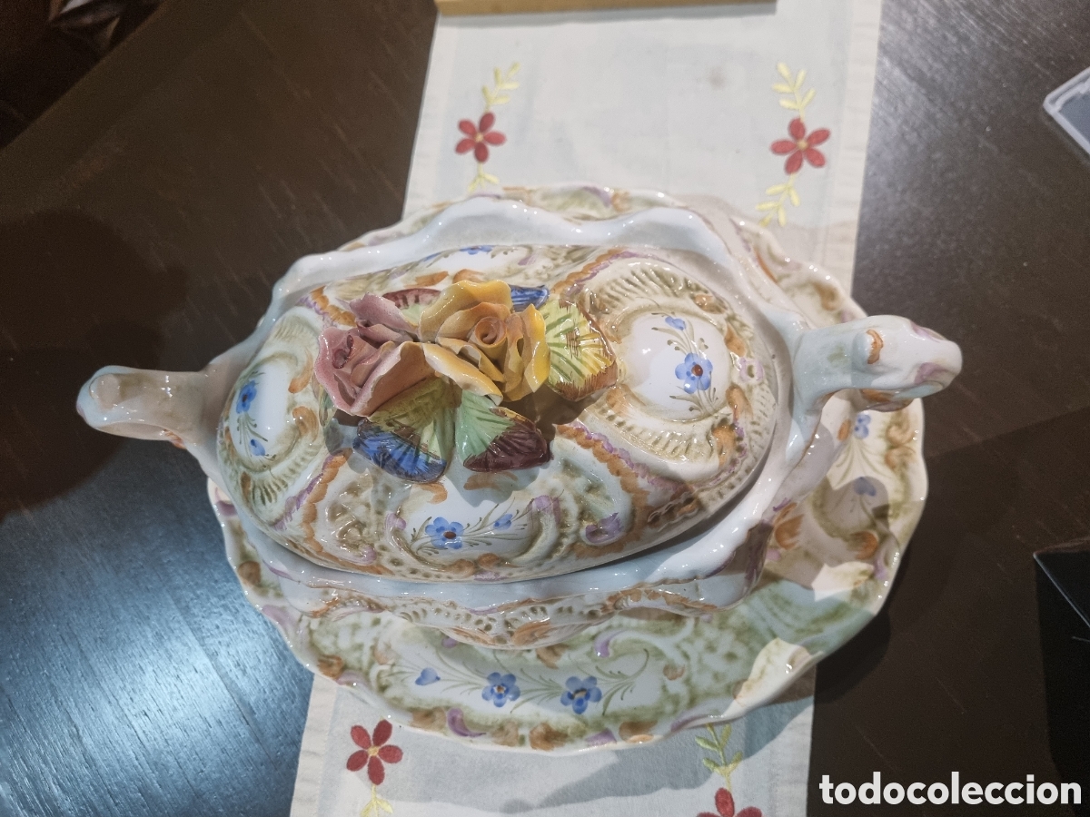 Antig&uuml;edades: Sopera de cer&aacute;mica - Foto 2