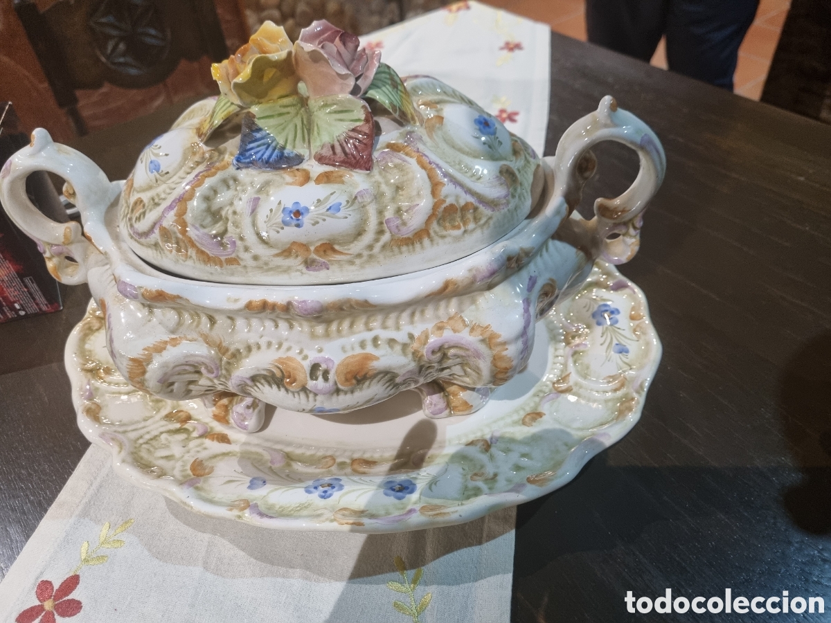 Antig&uuml;edades: Sopera de cer&aacute;mica - Foto 3