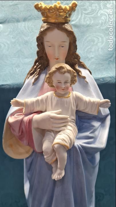 Antig&uuml;edades: VIRGEN CON NI&Ntilde;O EN BRAZOS - Foto 2