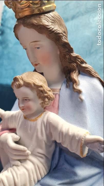 Antig&uuml;edades: VIRGEN CON NI&Ntilde;O EN BRAZOS - Foto 4