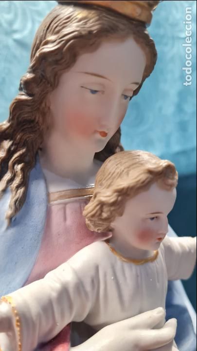 Antig&uuml;edades: VIRGEN CON NI&Ntilde;O EN BRAZOS - Foto 5