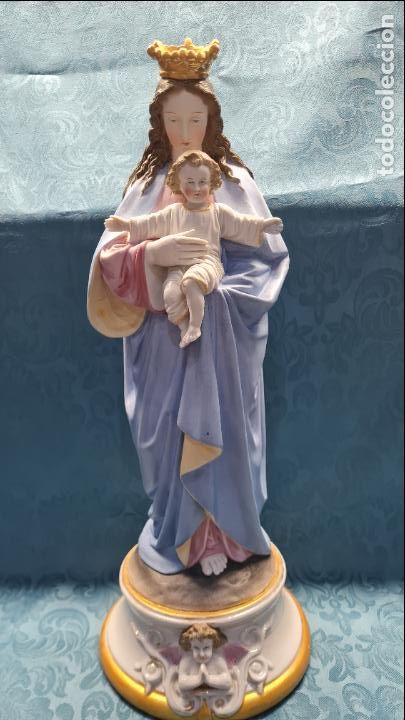Antig&uuml;edades: VIRGEN CON NI&Ntilde;O EN BRAZOS - Foto 1