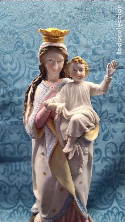 Antig&uuml;edades: VIRGEN CON NI&Ntilde;O EN BRAZOS - Foto 2