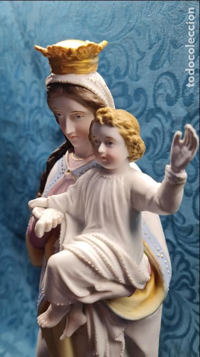 Antig&uuml;edades: VIRGEN CON NI&Ntilde;O EN BRAZOS - Foto 4