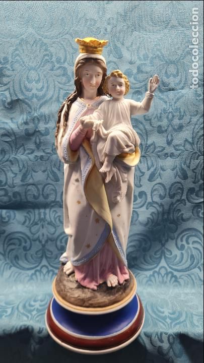 Antig&uuml;edades: VIRGEN CON NI&Ntilde;O EN BRAZOS - Foto 1