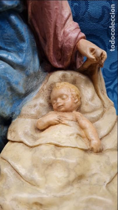 Antig&uuml;edades: VIRGEN CON NI&Ntilde;O EN CUNA - Foto 3
