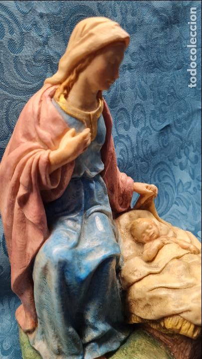 Antig&uuml;edades: VIRGEN CON NI&Ntilde;O EN CUNA - Foto 5