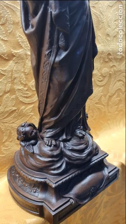 Antig&uuml;edades: VIRGEN CON &Aacute;NGELES A LOS PIES - Foto 6