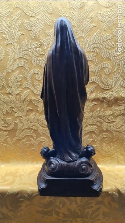 Antig&uuml;edades: VIRGEN CON &Aacute;NGELES A LOS PIES - Foto 8