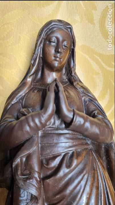 Antig&uuml;edades: VIRGEN CON &Aacute;NGELES A LOS PIES - Foto 9