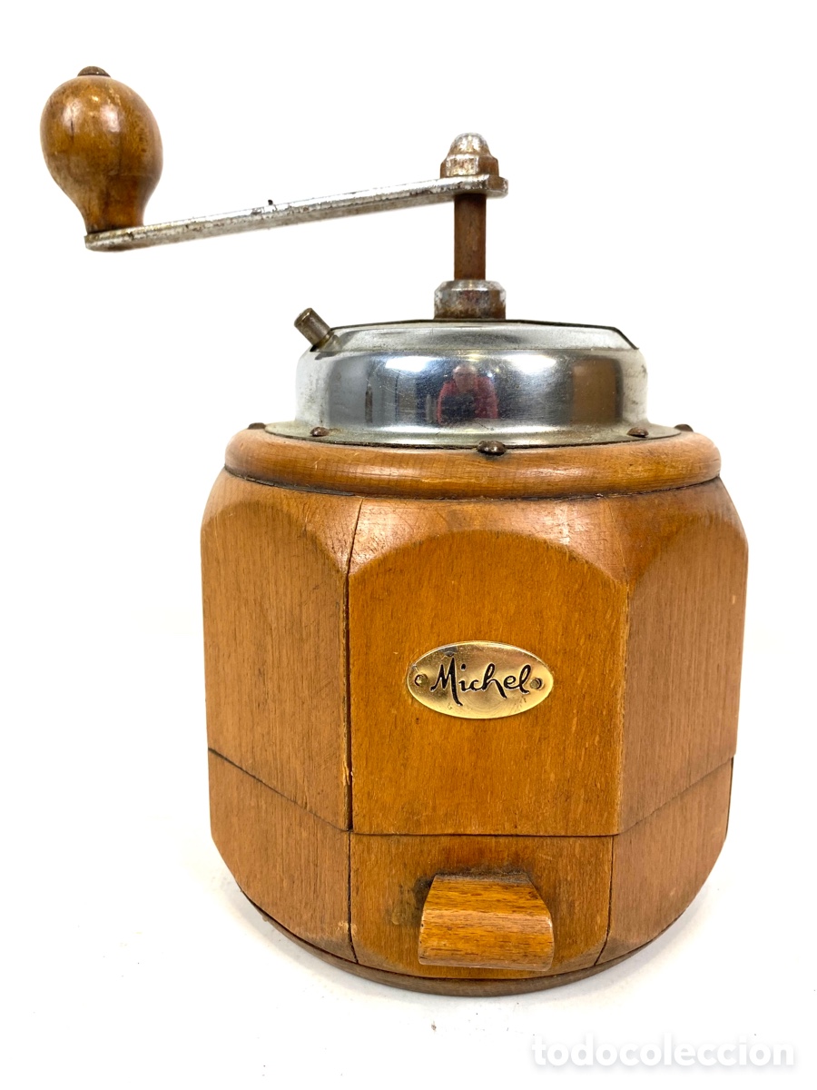 Antig&uuml;edades: MOLINILLO DE CAFE MiCHEL - MADERA HIERRO - Foto 2