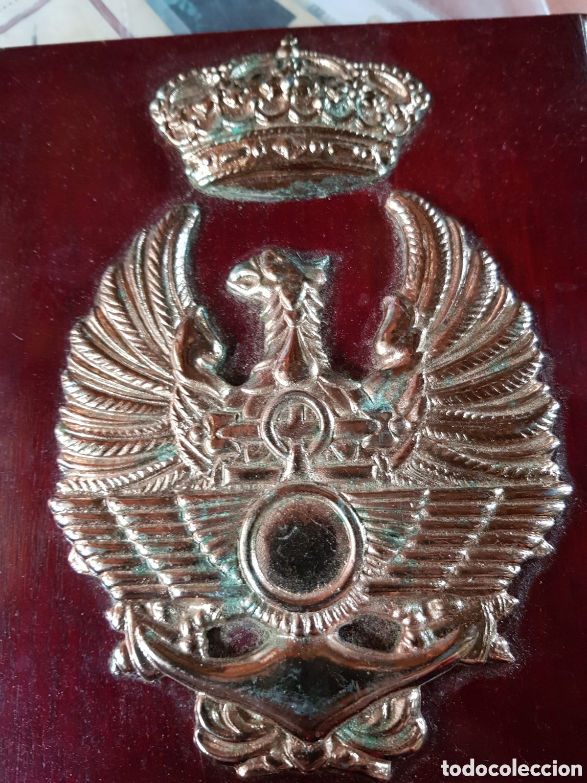 Antig&uuml;edades: ANTIGUA METOPA DEL ESTADO MAYOR DEL EJ&Eacute;RCITO - Foto 2
