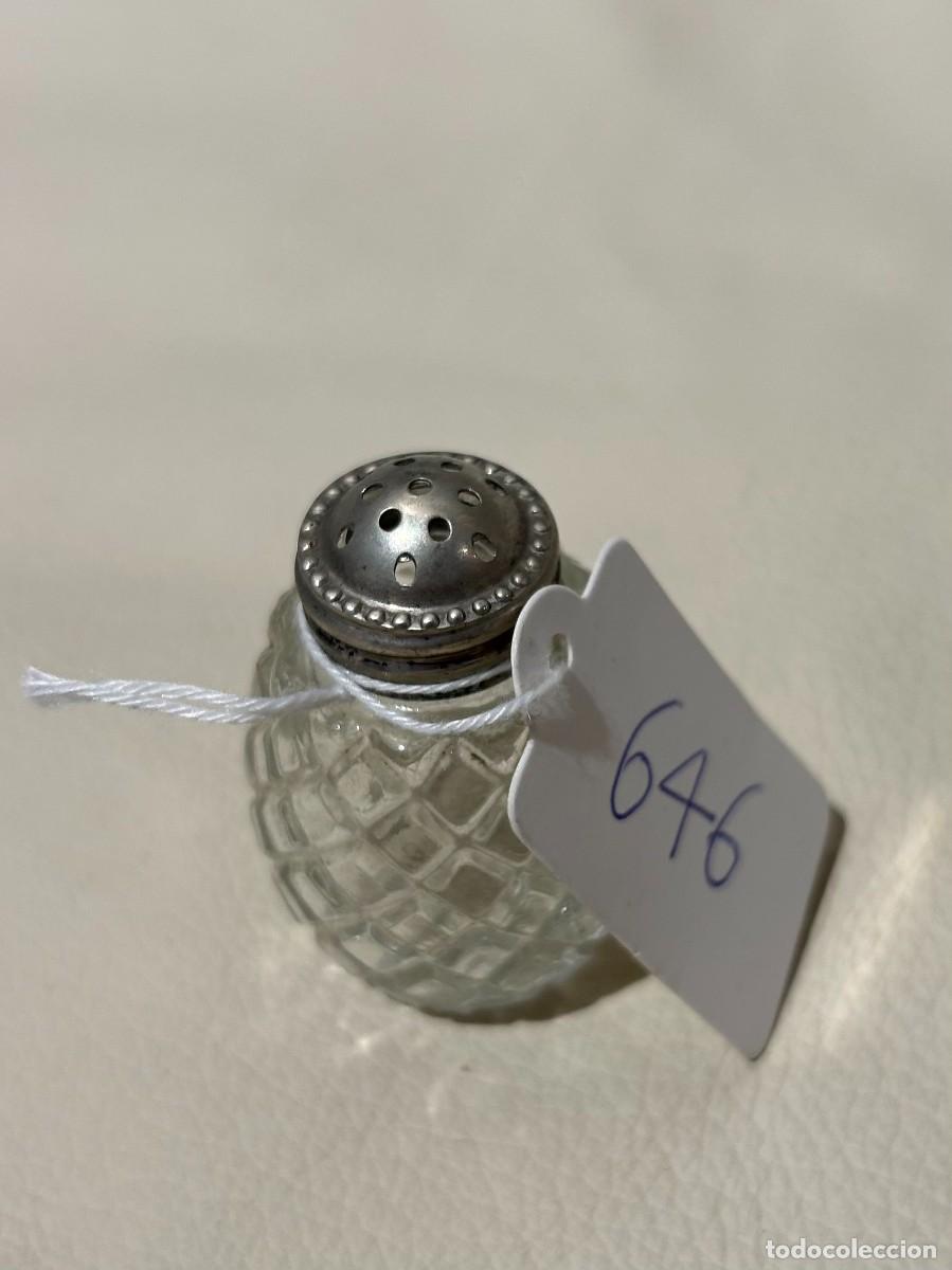 Antig&uuml;edades: SALERO DE CRISTAL Y PLATA - Foto 3